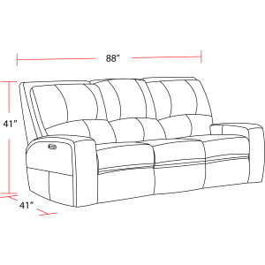 Swift - Power Reclining Sofa - Bourbon