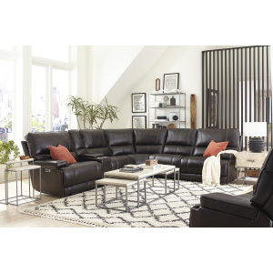 Whitman - Powered By Freemotion Power Cordless Left Arm Facing Recliner - Verona Coffee