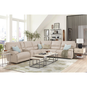 Whitman - Powered By Freemotion Power Cordless Left Arm Facing Recliner - Verona Linen