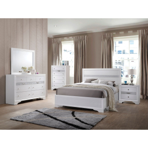 Naima - Twin Bed - White