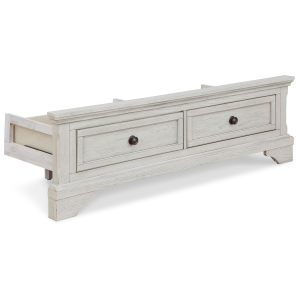 Robbinsdale - Full Storage Ftbd w/Roll Slats - Antique White
