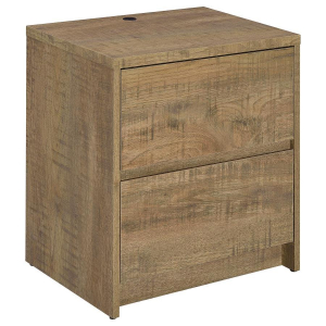Westpark - 2-Drawer Nightstand LED Lights And USB - Mango