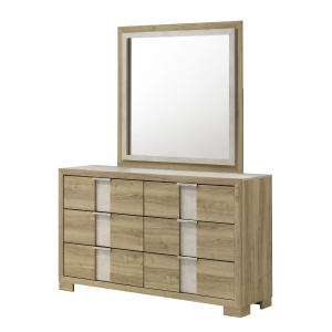 Rangley - Dresser And Mirror - Driftwood