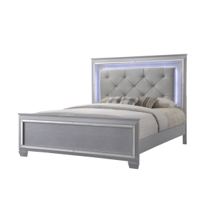 Lillian - California King Upholstered Bed - Gray