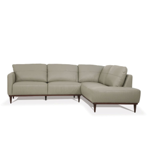 Tampa - Sectional Sofa - Airy Green Leather