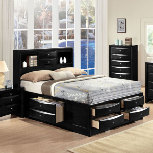 Ireland - Full Bed With Storage - Black