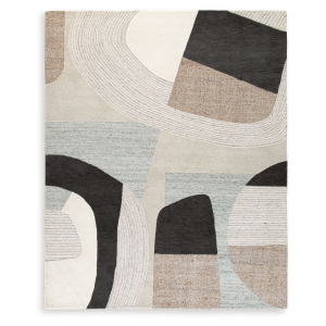 Edrickhill - 8' x 10' Rug - Grayish Teal / Taupe / Cream