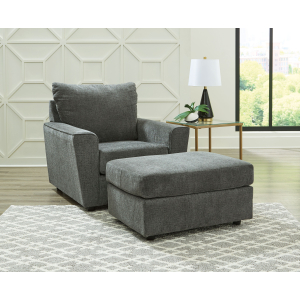Stairatt - 2 Pc. - Chair, Ottoman - Gravel