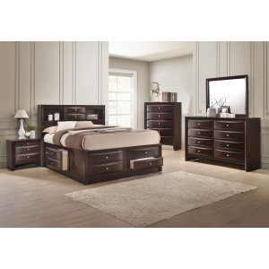 Emily - Queen 4 Piece Bedroom Set - Cherry