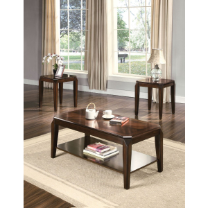 Docila - 3 Piece Coffee & End Set - Walnut