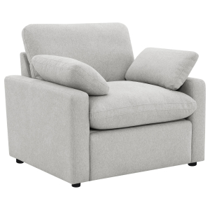 Collins - Upholstered Power Recliner Chair - Gray