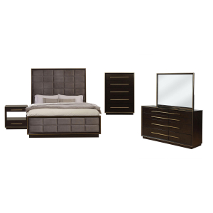 Durango - 5 Piece Queen Bedroom Set - Smoked Peppercorn