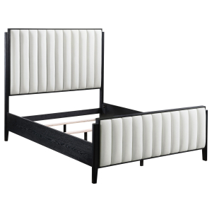 Brookmead - 4 Piece Upholstered Eastern King Bedroom Set - Black