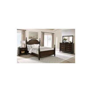 Andover - 4 Piece Queen Bedroom Set - Dark Oak