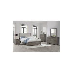 Wright - 5 Piece Queen Bedroom Set - Brown Oak