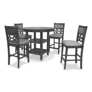 Mitchell - 5 Piece Counter Dining Set - Gray
