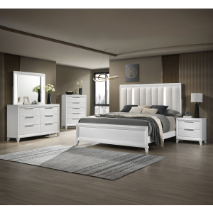 Cressida - Queen 5 Piece Bedroom Set - White