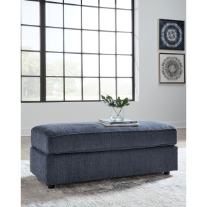 Albar Place - Oversized Accent Ottoman - Cobalt