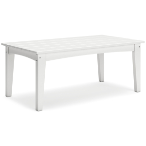 Hyland Wave - Rectangular Cocktail Table - White
