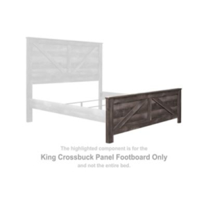 Wynnlow - King Crossbuck Panel Ftbd - Gray