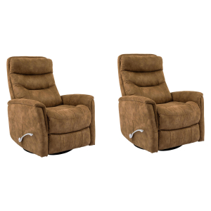 Gemini - Swivel Glider Recliner (Set of 2) - Autumn