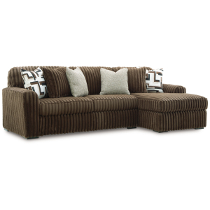 Midnight-Madness - 2-Piece Sectional Sofa With RAF Corner Chaise - Chocolate