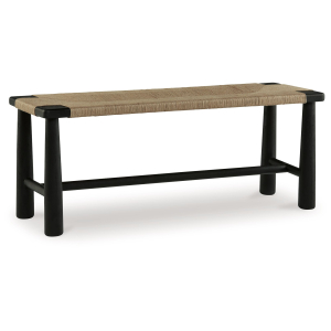 Acerman - Black / Natural - Accent Bench