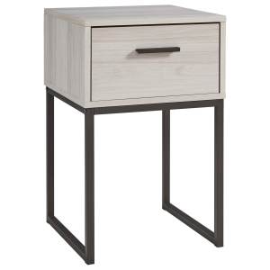 Socalle - One Drawer Night Stand - Vinyl-Wrapped - Light Natural