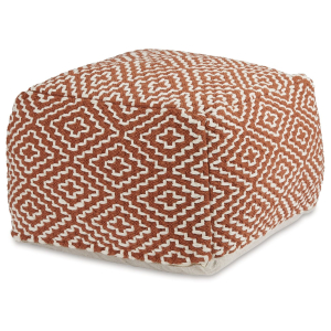 Brynnsen - Pouf - Rust / Ivory