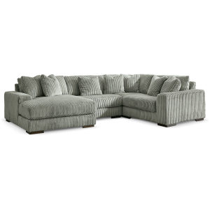 Lindyn - 4-Piece Sectional With LAF Corner Chaise - Fog