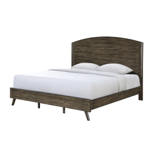 Rex - King Panel Bed - Walnut