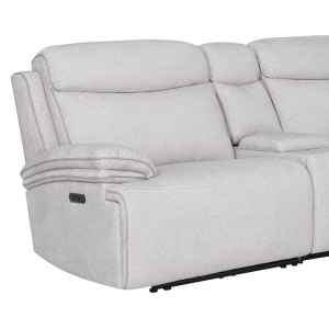Alpine - Power Left Arm Facing Zero Gravity Recliner P2 - Airy Snow