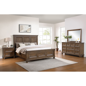 Mariana - 5/0 Queen 4 Piece Bedroom Set (Bed & Dresser & Mirror & Nightstand) - Brown
