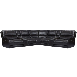Whitman - Powered By Freemotion 7 Piece Modular Power Reclining Sectional With Power Adjustable Headrests - Verona Coffee