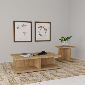 Cortona - 2 Piece Coffee And End Table Set - Mango