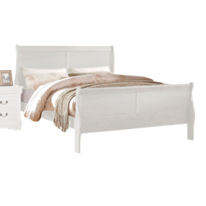 Louis Philippe - Twin Bed - White