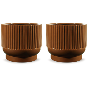 Avalyah - Vase (Set of 2) - 8## - Burnt Umber