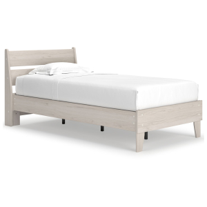 Socalle - Twin Panel Platform Bed - Natural