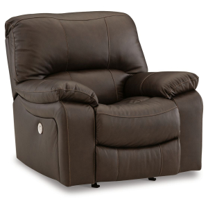 Leesworth - Power Rocker Recliner - Dark Brown