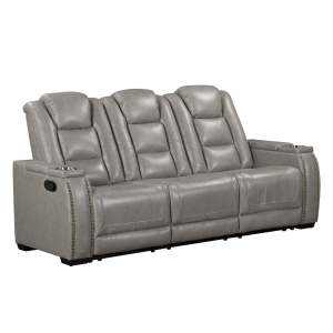 Breckenridge II - Sofa With Dual Recliner - Light Gray