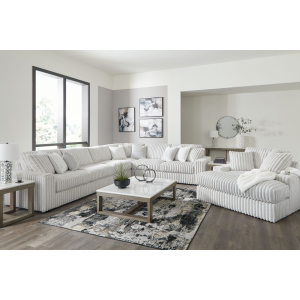 Stupendous - 5 Pc. - 4-Piece Sectional, Oversized Chaise - Alloy