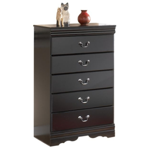 Huey Vineyard - Five Drawer Chest - Black