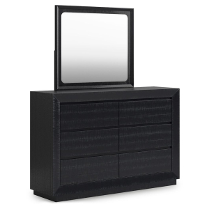 Londer - Dresser And Mirror - Black
