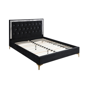 Rowan - Eastern King Bed - Black Fabric