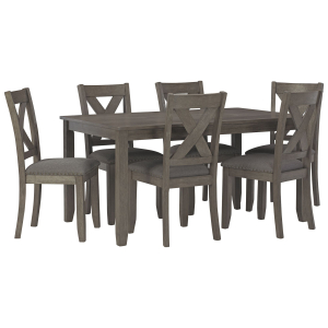 Caitbrook - RECT DRM Table Set (Set of 7) - Gray