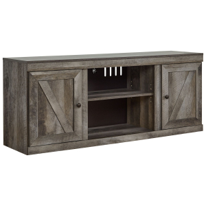 Wynnlow - LG TV Stand w/Fireplace Option - Gray