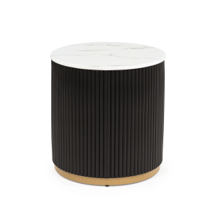 Kara - End Table - Black / White
