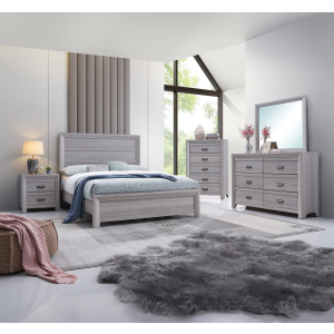Adelaide - King 5 Piece Bedroom Set - Drift Wood