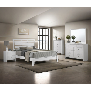 Evan - Queen 4 Piece Bedroom Set - White