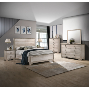 Patterson - Queen 5 Piece Bedroom Set - Beige